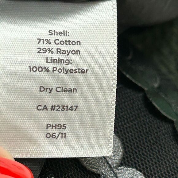 Talbots Women Size 16WP Skirt Black White Damask Knee Length Exposed Zipper U2 - Picture 12 of 12